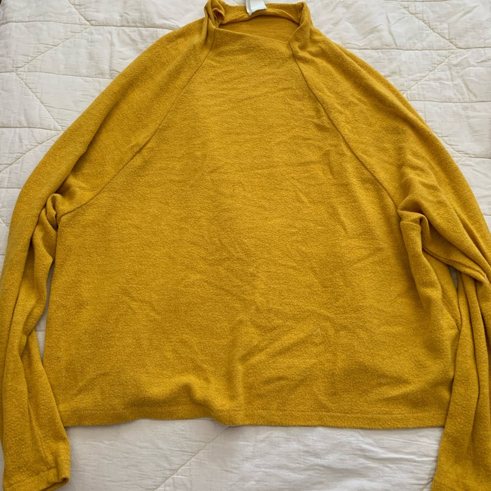 Mustard Mock Turtleneck